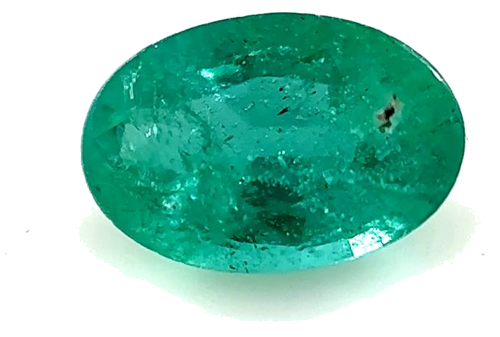 0.48 carat GREEN Oval Smaragdas (1)