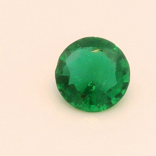 0.37 carat GREEN Round Smaragdas (1)
