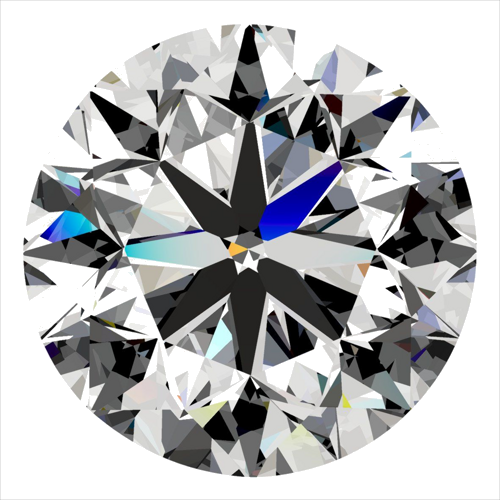 0.5 carat E-VS1 Very Good cut Natūralus Round Deimantas (1)