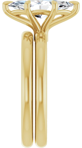 Sužadėtuvių Žiedas „Solitaire“ 14k yellow gold Marquise 12mm x 6mm (9)