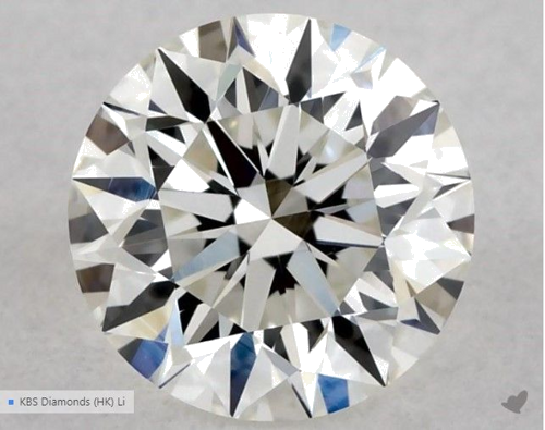 0.53 carat G-VVS2 Excellent cut Natūralus Round Deimantas (1)