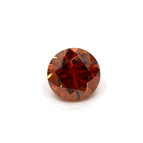 0.45 carat Brownish Orange-SI2 GD cut Natūralus Round Deimantas (1)
