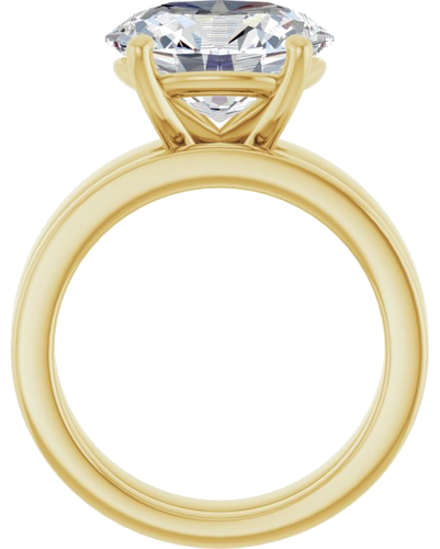 Sužadėtuvių Žiedas 14k yellow gold Oval 12mm x 10mm (7)