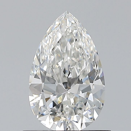 0.7 carat G-VS2 Natūralus Pear Deimantas (1)