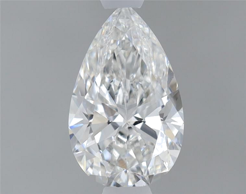 0.55 carat F-SI1 Natūralus Pear Deimantas (1)