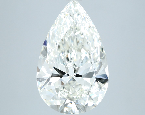 4.01 carat J-SI1 Natūralus Pear Deimantas (1)