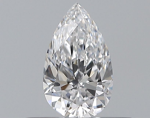 0.32 carat D-VVS1 Natūralus Pear Deimantas (1)