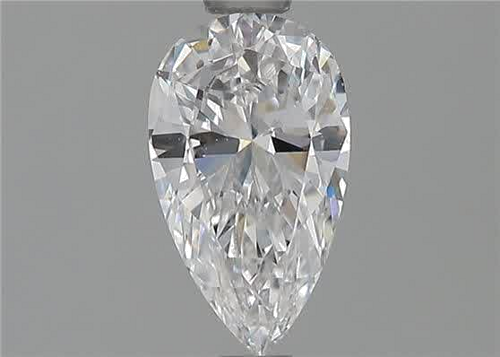 0.66 carat D-VVS2 Natūralus Pear Deimantas (1)