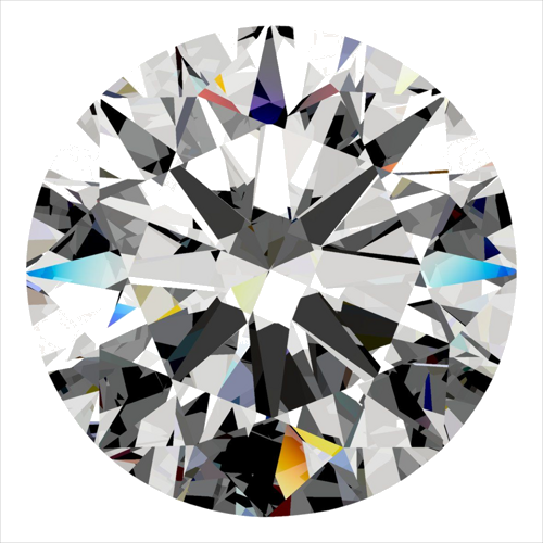 0.37 carat H-VVS2 Excellent cut Natūralus Round Deimantas (1)