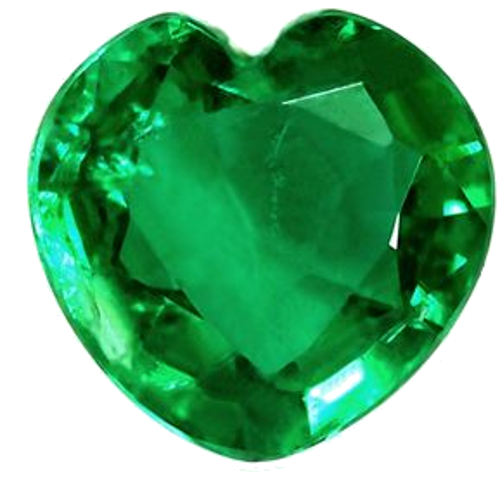 0.5 carat GREEN Heart Smaragdas (1)
