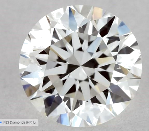0.55 carat H-VS1 Excellent cut Natūralus Round Deimantas (1)