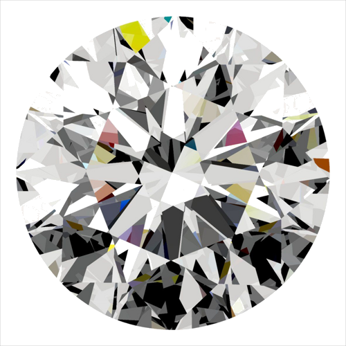 0.3 carat D-VS2 Excellent cut Natūralus Round Deimantas (1)