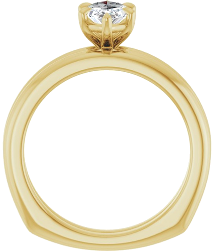 Sužadėtuvių Žiedas „Claw-Prong Euro Shank“ 14k yellow gold Marquise 9.5mm x 5mm (7)