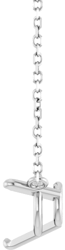Pakabukas „Solitaire“ 14k white gold Round 7mm (3)