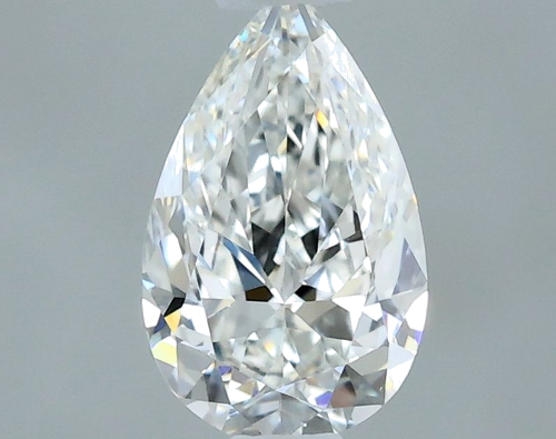 0.4 carat F-VVS2 Natūralus Pear Deimantas (1)
