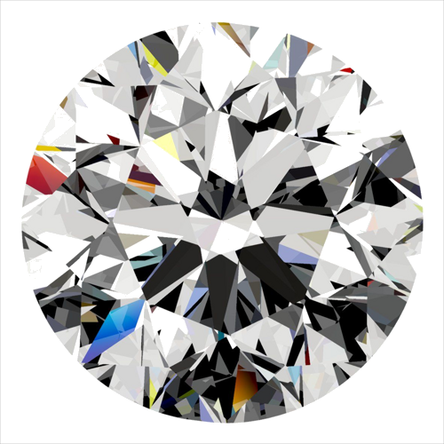 0.3 carat I-VS2 GD cut Natūralus Round Deimantas (1)