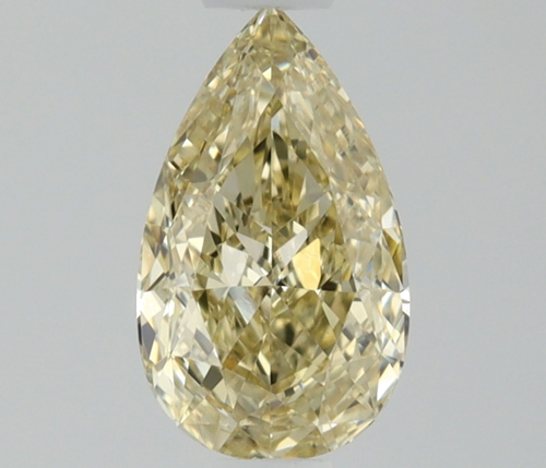 0.5 carat Fancy Light Yellow-VS2 Natūralus Pear Deimantas (1)