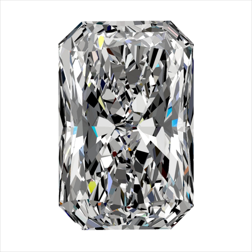 0.51 carat G-SI1 Natūralus Radiant Deimantas (1)