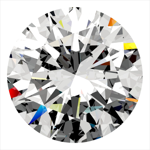 0.4 carat G-SI1 Very Good cut Natūralus Round Deimantas (1)