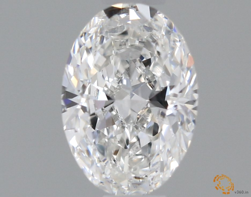 0.5 carat F-VS2 Natūralus Oval Deimantas (1)
