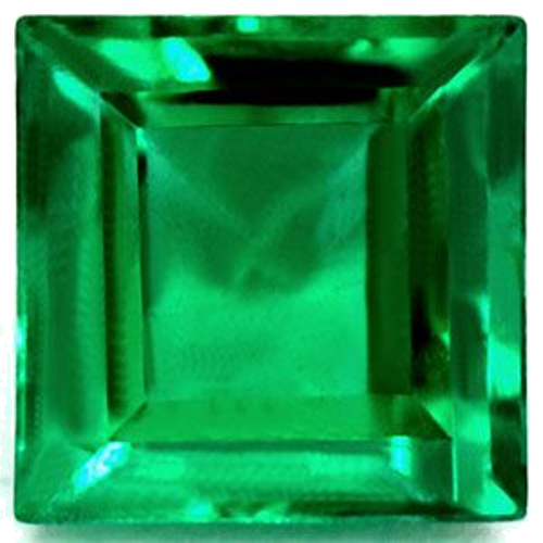 0.55 carat GREEN Square Smaragdas (1)