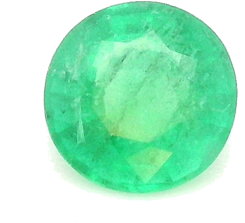 0.37 carat GREEN Round Smaragdas (1)