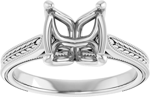 Sužadėtuvių Žiedas „Solitaire“ 585 Baltojo Aukso Oval 10mm x 8mm (3)