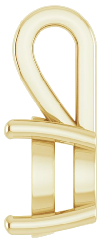 10K Yellow 8 mm Round Pendant Mounting (3)