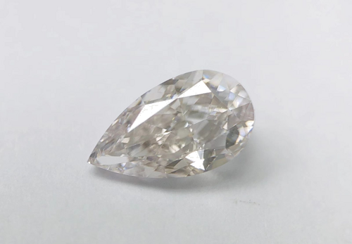 0.51 carat Very Light Pink-SI1 Natūralus Pear Deimantas (1)
