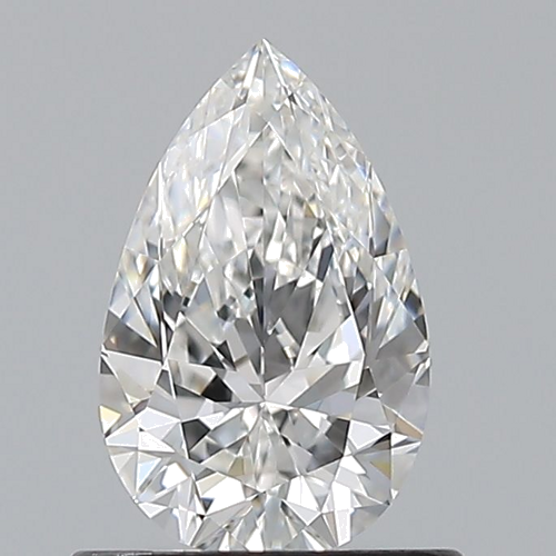 0.7 carat F-VVS2 Natūralus Pear Deimantas (1)