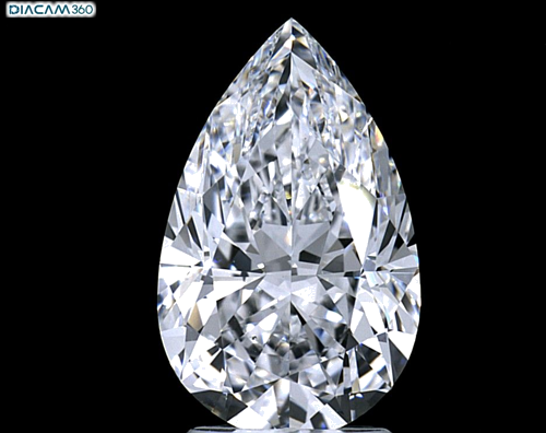 3.17 carat D-VS2 Natūralus Pear Deimantas (1)