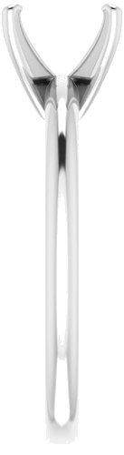 14K White  5.5x5.5 mm Square Solitaire Engagement Ring Mounting (4)