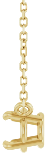 14K Yellow 7x5 mm Oval 18  Necklace Mounting (3)