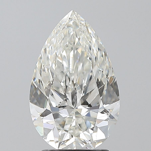 2.5 carat H-SI2 Natūralus Pear Deimantas (1)