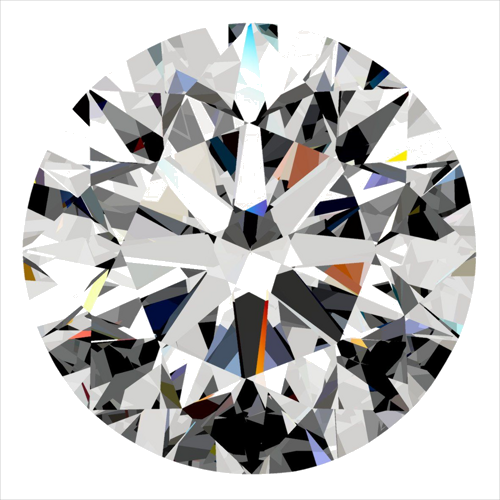 0.4 carat F-VS1 Excellent cut Natūralus Round Deimantas (1)