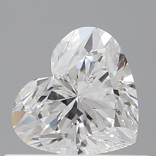 0.53 carat D-VVS2 Natūralus Heart Deimantas (1)