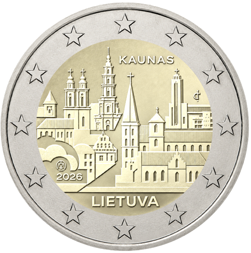 2026 Литва Енергийна независимост 2 евро BU монета в картичка (3)