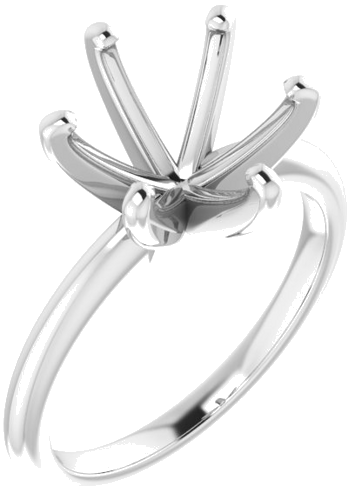 Sužadėtuvių Žiedas „Solitaire“ 950 Platinos Round 10mm (1)