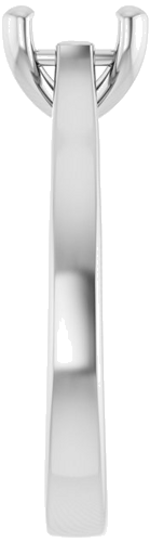 Sužadėtuvių Žiedas 14k white gold Round 7.4mm (4)