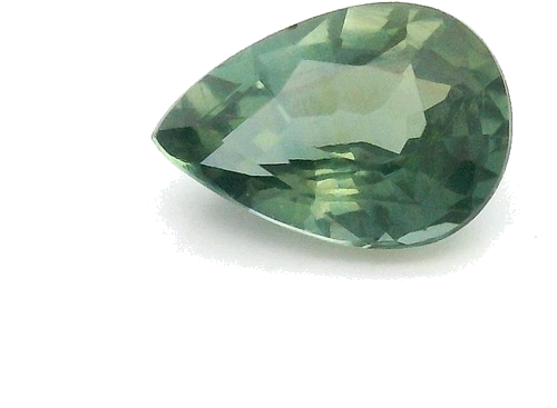0.57 carat GREEN Pear Safyras (1)