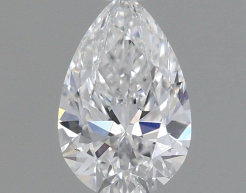 0.32 carat D-VVS2 Natūralus Pear Deimantas (1)