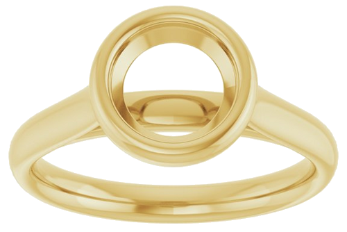 Sužadėtuvių Žiedas „Bezel-Set Solitaire“ 10k yellow gold Round 7mm (3)