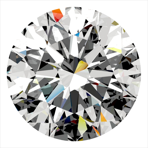 0.42 carat G-VVS2 Excellent cut Natūralus Round Deimantas (1)