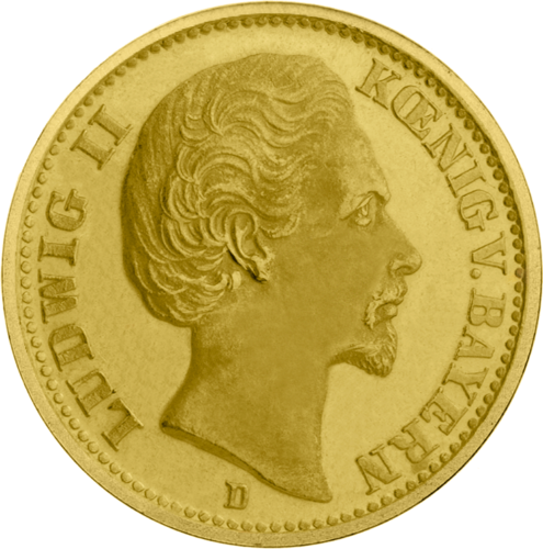20 Mark Ludwig II (1874-1878) Gold Coin Bavaria German Empire (1)