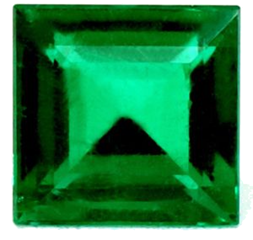 0.63 carat GREEN Square Smaragdas (1)