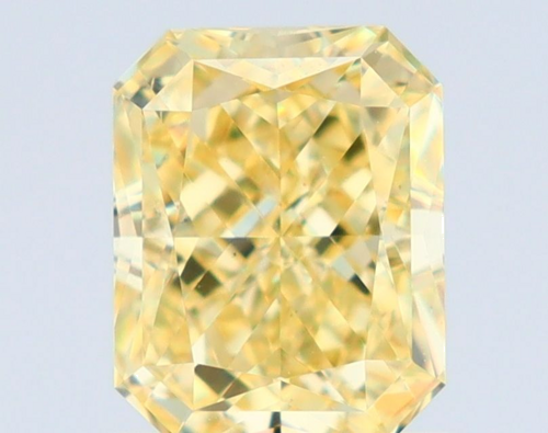 1.01 carat Fancy Yellow-VS2 Natūralus Radiant Deimantas (1)
