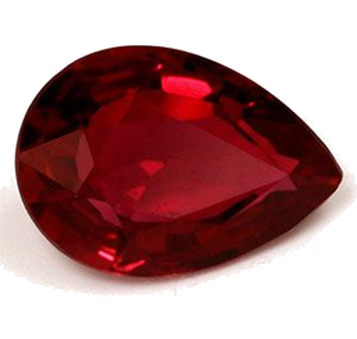 0.84 carat RED Pear Rubinas (1)