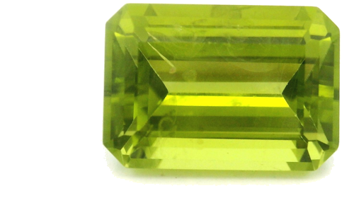 4.51 carat GREEN STEP cut Octagonal Peridot (1)
