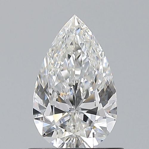 0.72 carat E-VS1 Natūralus Pear Deimantas (1)