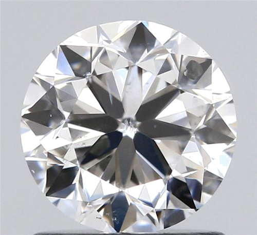 1.01 carat F-SI2 GD cut Natūralus Round Deimantas (1)